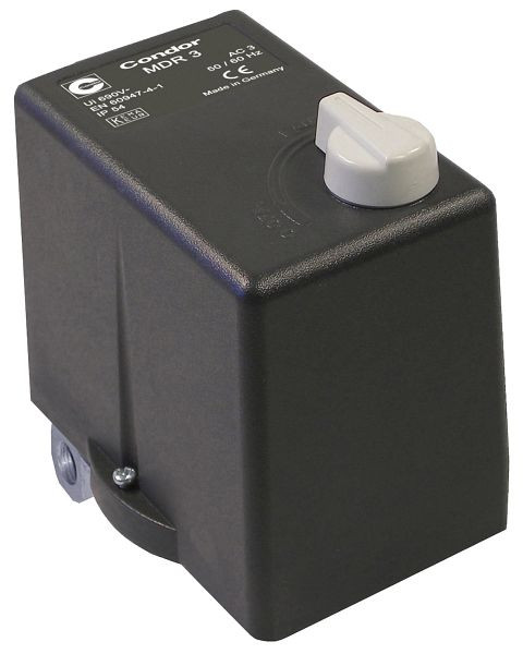 Condor-Werke Druckschalter CONDOR, MDR 3 EA/11 bar, 400 Volt (6, 3 - 10A), inklusive Druckentlastungsventil EV3 S, 11936