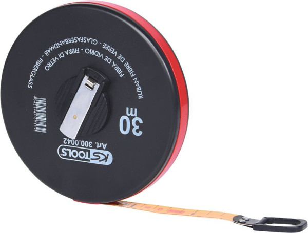 KS Tools Kapselbandmaß mit Kunststoffband, 30m, 300.0042