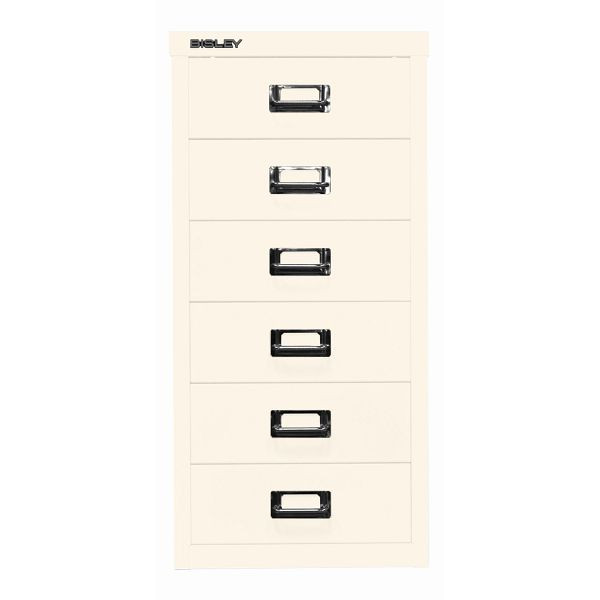Bisley MultiDrawer™ DIN A4, 6 Schubladen, 625 reinweiß, L296625