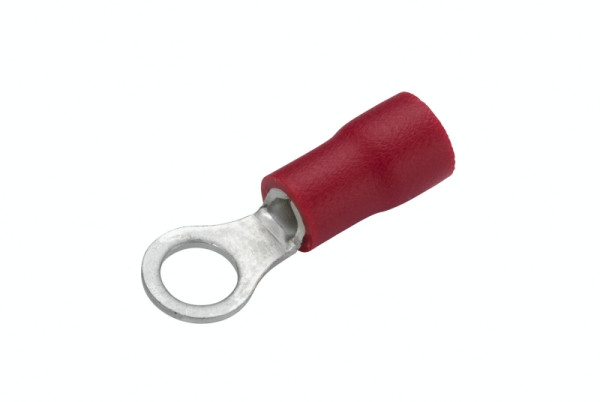 HELLA Leitungsverbinder, rot, von: 0.5mm², bis: 1.0mm², Ringform, Bohrung-Ø: 3.6mm, Set, 8KW 044 276-812