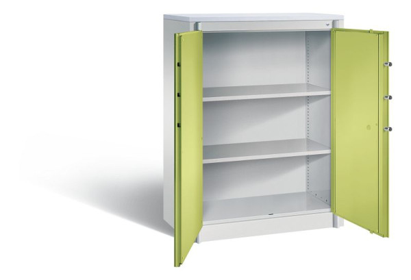 C+P Feuerschutzschrank Certos, H1226xB930xT500mm, Farbe: Lichtgrau / Viridingrün, Klinkengriff, 3 OH, 1171-00 S10189