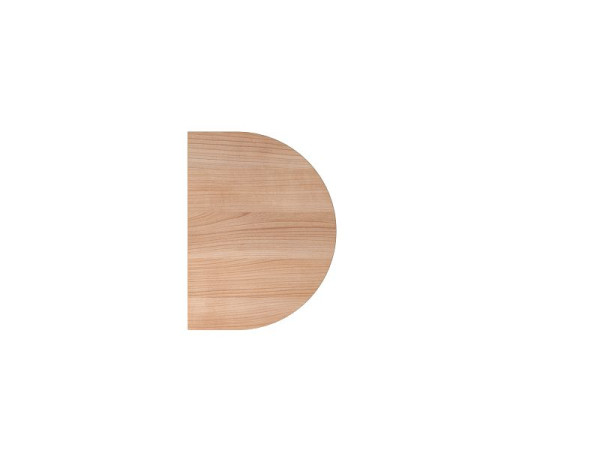 Hammerbacher Anbautisch HA60, 60 x 80 cm, Platte: Nussbaum, 25 mm dick, Anbautisch mit Stützfuß in Graphit, Arbeitshöhe 68-76 cm, VHA60/N/G