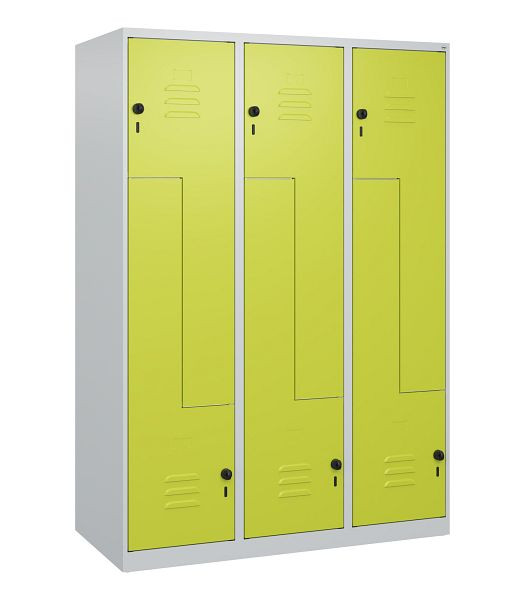 C+P Z-Spind Classic PLUS, 6 Abteile, 1700x1200x500mm, 7035/0024, Drehriegel, 0800037-326 S10024