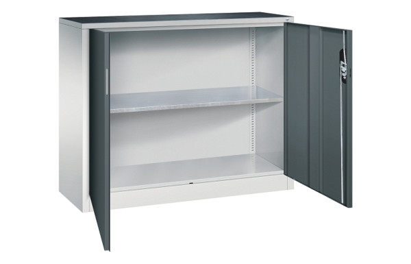 C+P Flügeltürenschrank Acurado, H1000xB1200xT400mm, 7035/7016, 8830-000 S10292