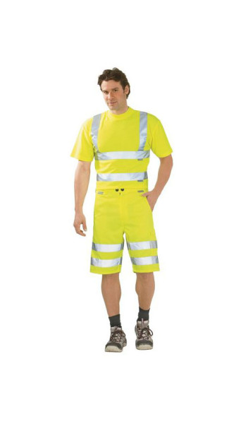 Planam Warnschutz Shorts, uni gelb, Größe XXXL, 2014064