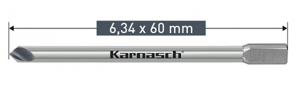 Karnasch Auswerferbohrer für Power Drill 4000 6,34x105mm, VE: 20 Stück, 201533