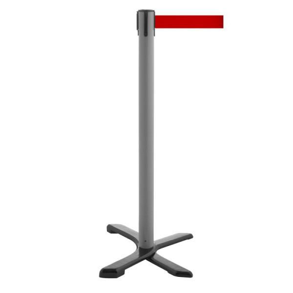 Stein HGS Personenleitsystem -P-Line Compact-, grau, rot, mit Gurtendstück (Standard), 34866-0202