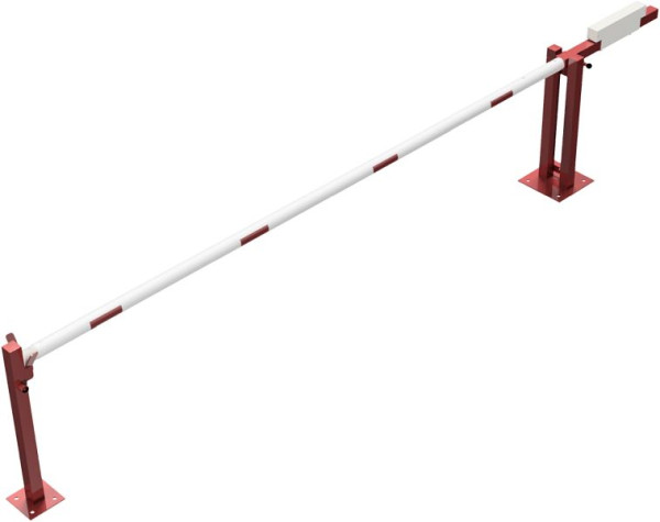 Schake Wegeschranke mit Gegengewicht und Auflagestütze, lichte Weite: 4000 mm, mit Dreikantverschluss, 411_40FPB