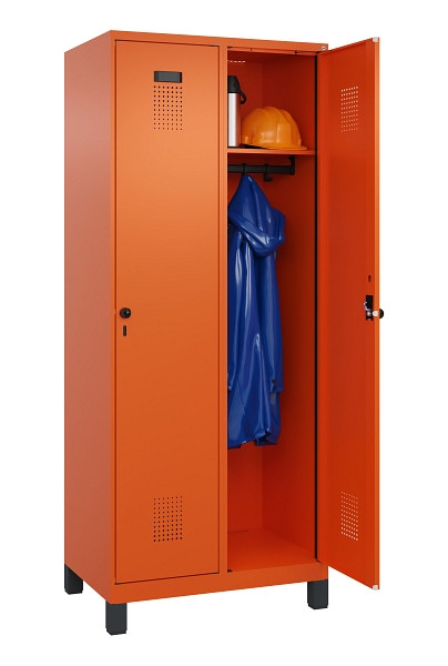 C+P Spind Evolo PLUS, mit Füßen, 2 Abteile, 1950x800x500mm, 2004/2004, Verschluss Drehriegel, Ablageböden 2, 049010-22 S10023