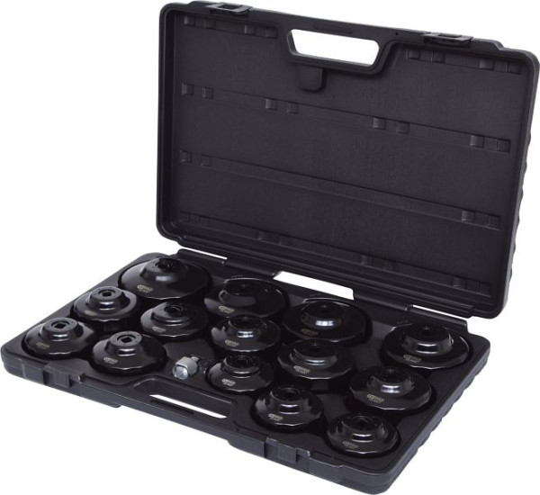 KS Tools 3/8" Ölfilterschlüssel-Satz, 15-teilig, 150.9320