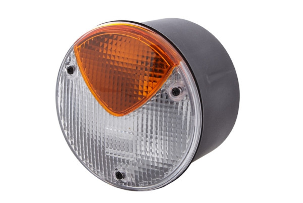 HELLA Heckleuchte - Glühlampe - 12/24V - Anbau/geschraubt - Lichtscheibenfarbe: weiß/gelb - Stecker: Flachstecker - rechts/links, 2BN 964 169-051