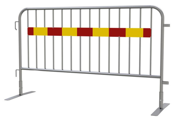 Schake Absperrgitter Typ SESK2, aus Ø 33,7 mm Rundrohr, mit Haken und Ösen, Länge: 2,00 m, 419_001SESK2