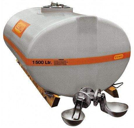 Cemo Fass 4000l Dom 420, vorne, Maße: 366 x 143 x 138 cm, 1061, 4052886049488