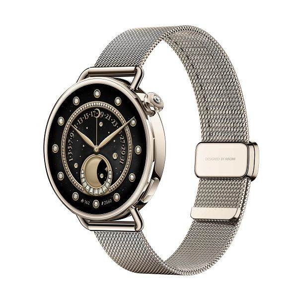 Xiaomi Smartwatch Watch S4 41mm Fluorkautschuk Band Gold (Sonnenuntergang), BHR07VWGL