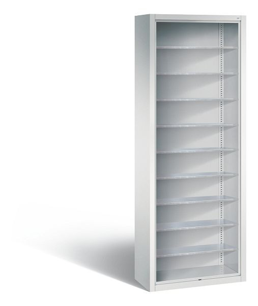 C+P Stahlregal mit Rückwand Serie 13, H1980xB700xT300 mm, Grau, 133113-00 S10002