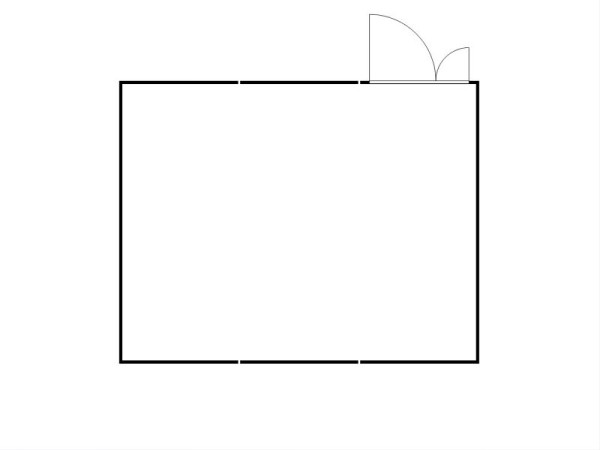 FLADAFI Materialcontainer-Kombination, IC Pro 1560, isoliert, Holzfußboden, Doppelflügeltür (asymmetrisch) auf der 6 m Seite, F2223500204