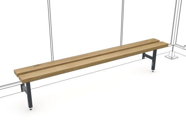 WSM Sitzbank Relax Nature II 2000 RAL 7016, 123000102