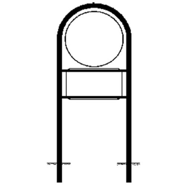 Stein HGS Rohrrahmen Typ 19, Ø 420 mm und 231x420 mm, 3000 mm/2250 mm, az-6551