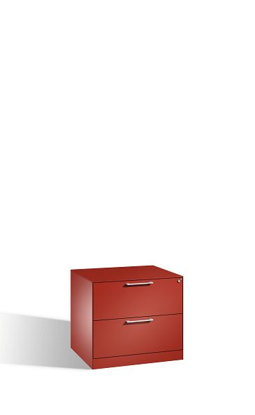 C+P Hängeregistraturschrank Asisto, H710xB800xT600mm, Farbe: feuerrot, Bügelgriff, 146273-212 S10094