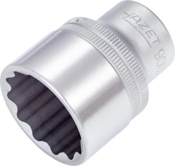 Hazet Steckschlüsseleinsatz, Doppelsechskant, Vierkant hohl 12,5 mm (1/2 Zoll), Außen-Doppel-Sechskant-Tractionsprofil, 28 mm, 900Z-28