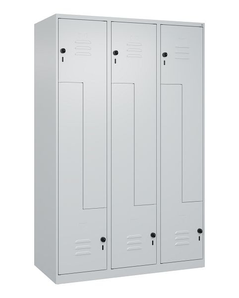 C+P Z-Spind Classic PLUS, 6 Abteile, 1850x1200x500mm, 7035/7035, Drehriegel, 080003-326 S10004