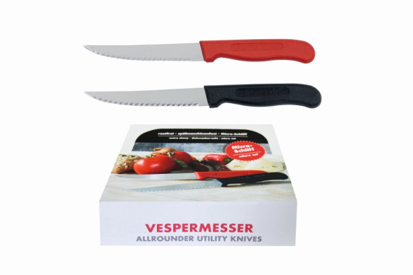 Schneider Thekendisplay Vespermesser 20 Messer/Display, je 12 x schwarz und 8 x rot, 261800