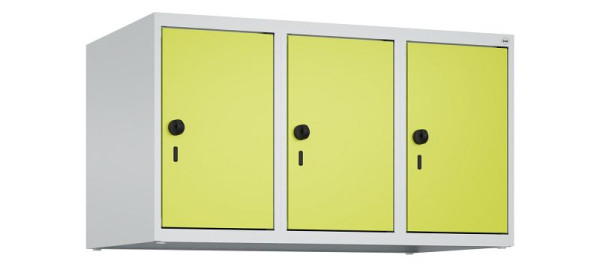 C+P Schrankaufsatz Classic PLUS, Aufsatzschrank, 7035/0024, Drehriegel, 500x900x500mm, 3 Abteile, 080090-30 S10010