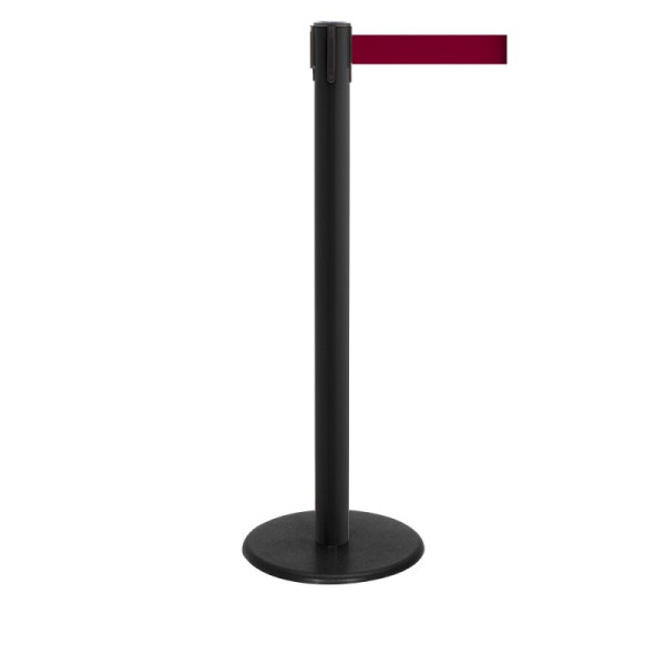 Stein HGS Personenleitsystem -P-Line Famous-, schwarz, burgunder, mit magnetischem Gurtendstück, Gurtlänge: 2,3 m, 12803-1504