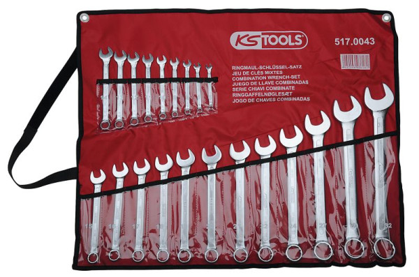 KS Tools Ringmaulschlüssel-Satz, abgewinkelt, 21-teilig 6-32mm, 517.0043