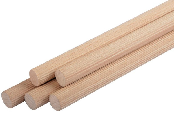 Pinie Dübelstange (800 mm) - geriffelt, Abmessungen: ø 8 x 800 mm, 101-8800