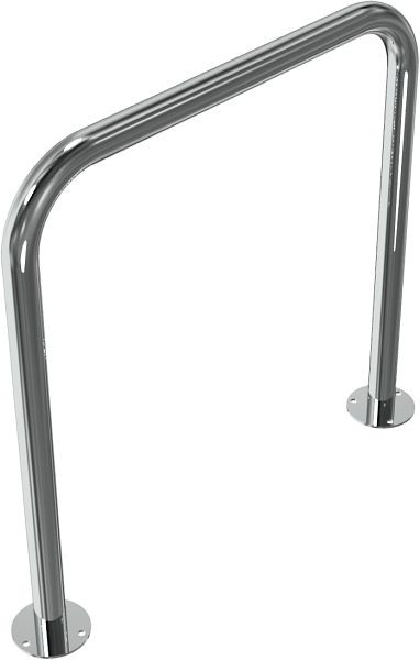 Schake Edelstahlbügel Ø 48 mm für Dübel Befestigung, ohne Querholm, Gesamtbreite 800 mm, 449_09P