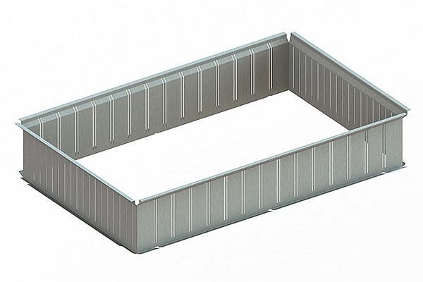 Meta Innenprofile basic 200 für 600 mm Tiefe, verzinkt, für Steckregal CLIP, 20097282