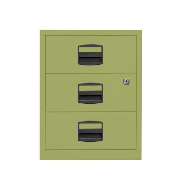 Bisley Home Rollcontainer PFA, 3 Universalschubladen, 604 grün, PFAM3S604