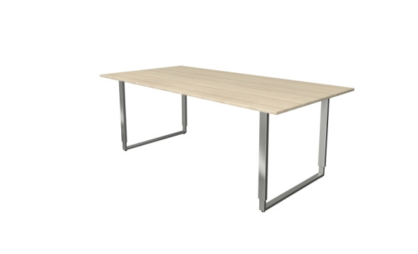 Kerkmann Höhenverstellbarer Schreibtisch extragroß / Besprechungstisch, Aveto, B 2000 x T 1000 x H 680-820 mm, Ahorn, 11432450