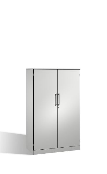 C+P Flügeltürenschrank Asisto, H1635xB1000xT435mm, Farbe: Lichtgrau, Bügelgriff, 4 OH, 141012-000 S10002