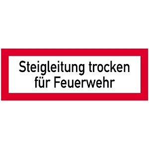Moedel Steigleitung trocken für Feuerwehr, Folie, 297x105 mm, 57713