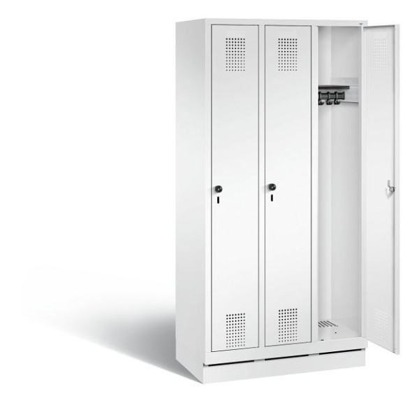 C+P Garderobenschrank Evolo, H1800xB900xT500mm, Farbe: Verkehrsweiß, 48020-30 S10942