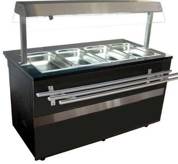 Igloo Kühltheke Gastroline Open mit Tablett Rutsche, 726 Liter Volumen, 2500x800x850/1350 mm, GL102- OPT