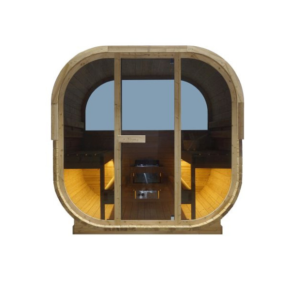 Sanotechnik HANKO OutdoorSauna für 6 Personen, 198,4 x 153,8 x 192,4cm, F60180