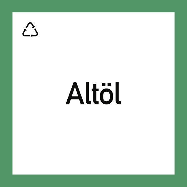 Moedel Wertstoffkennzeichnung "Altöl", Folie, 300x300 mm, 99137