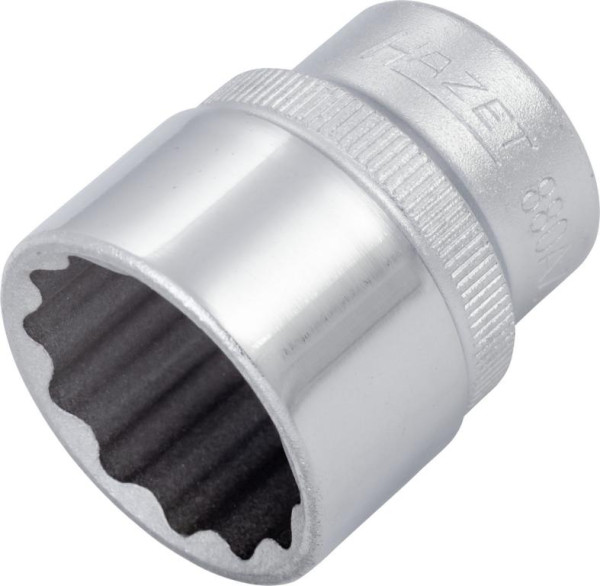 Hazet Steckschlüsseleinsatz, Doppelsechskant, Vierkant hohl 10 mm (3/8 Zoll), Außen-Doppel-Sechskant-Tractionsprofil, 13/16 ", 880AZ-13/16