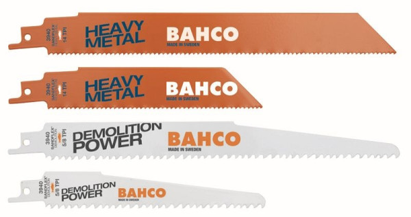 Bahco Säbelsägeblatt-Set, hohe Beanspruchung (3940-150-5/8-DSL, 3940-228-5/8-DSL, 3940-228-10-DSL, 3940-150-14-HST, 3940-228-14-HST), 3940-HDD-SET-5P