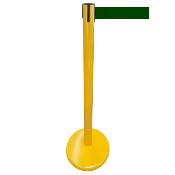 Stein HGS Personenleitsystem -P-Line Future-, Metall/ gelb, dunkelgrün, mit Gurtendstück (Standard), Gurtlänge: 4 m, 15698-1002