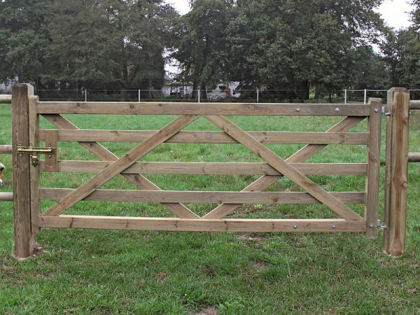 Growi Holz Weidetor Sussex, 120 cm Höhe x 400 cm Breite, 10039380