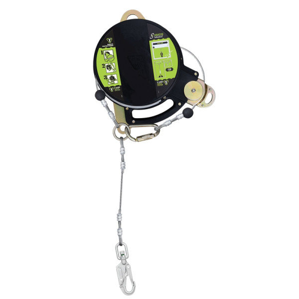 Kratos T-LINE, Höhensicherungsgerät mit doppeltem Sicherheitsseil aus Stahl, Länge 12 m, FA6003912