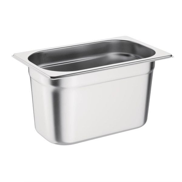 Vogue Edelstahl Gastronorm Behälter Set 4 1/4 Mit Deckel, VE: 4 Stück, SA247