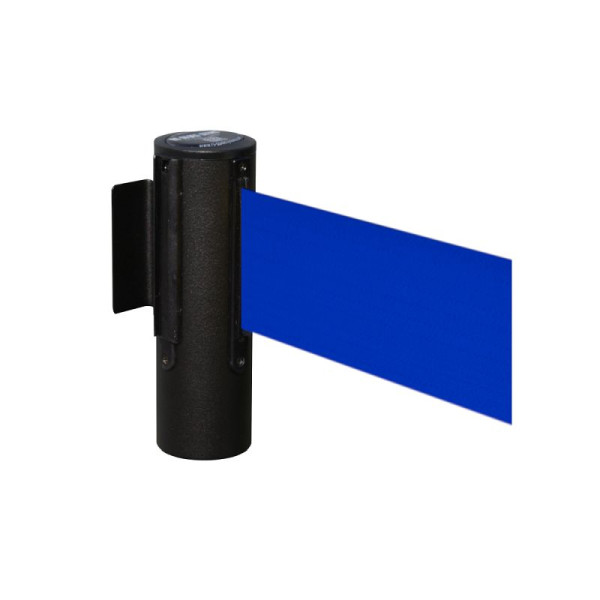 Stein HGS Wandgurtkassette 'P-Line 46' aus Metall, schwarz, breites Band, blau, 3,8 m, 65866.0004