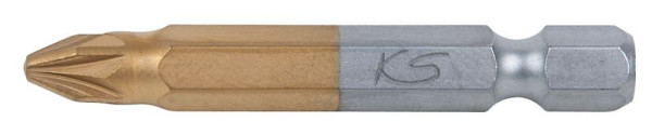 KS Tools 1/4" TiN Bit, 50mm, PZ3, VE: 5 Stück, 911.3646