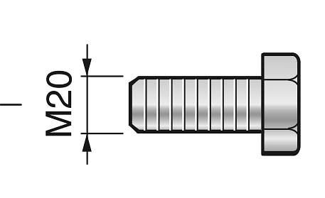 MACK Auswurfschraube für Zentrierkegel, 13-ZKK-AS
