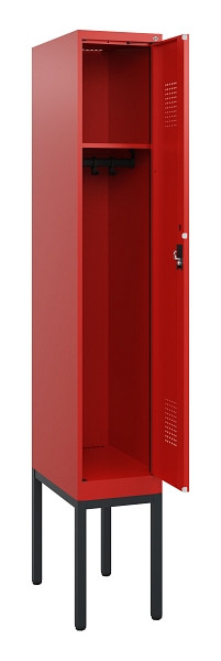 C+P Spind Evolo PLUS, Gestell, 1 Abteil, 1950x300x500mm, 3020/3020, Zylinderschloss, 0490305-10 S10052